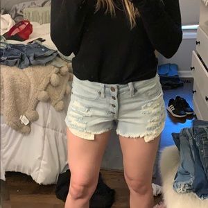 Target denim shorts